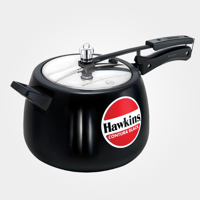 Hawkins Contura Pressure Cooker Black 6.5 Litre